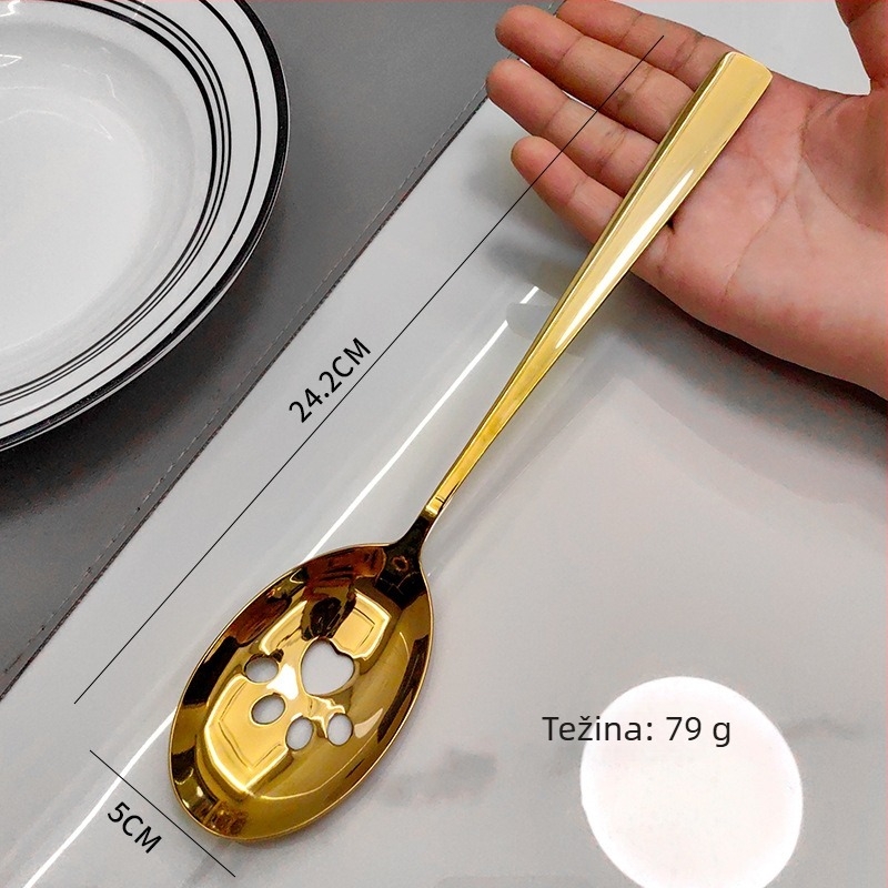 Set žlica i spatula od nehrđajućeg čelika 304 – minimalistički kuhinjski alat za samoposluživanje, teppanyaki kompatibilan, antislip držak, visoka toplinska otpornost, premaz protiv lijepljenja