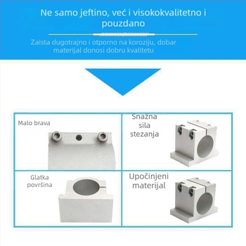 Držač vretena za stroj za graviranje, kućište od lijevanog aluminija, dizajn protiv klizanja s zubima