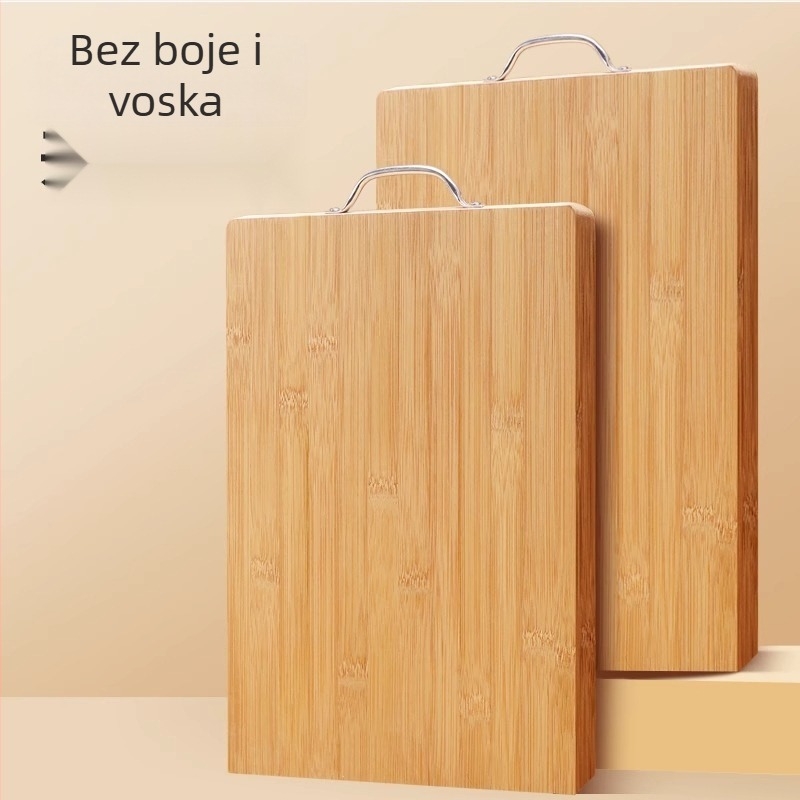 Daska za rezanje od bambusa s protukliznom površinom, antibakterijska i otporna na plijesan