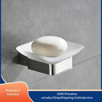 Set kupaonice od nehrđajućeg čelika s brušenim završetkom: držač za odjeću, držač ručnika, držač maramica, držač čaša — šest dijelova ili više, Strong Road