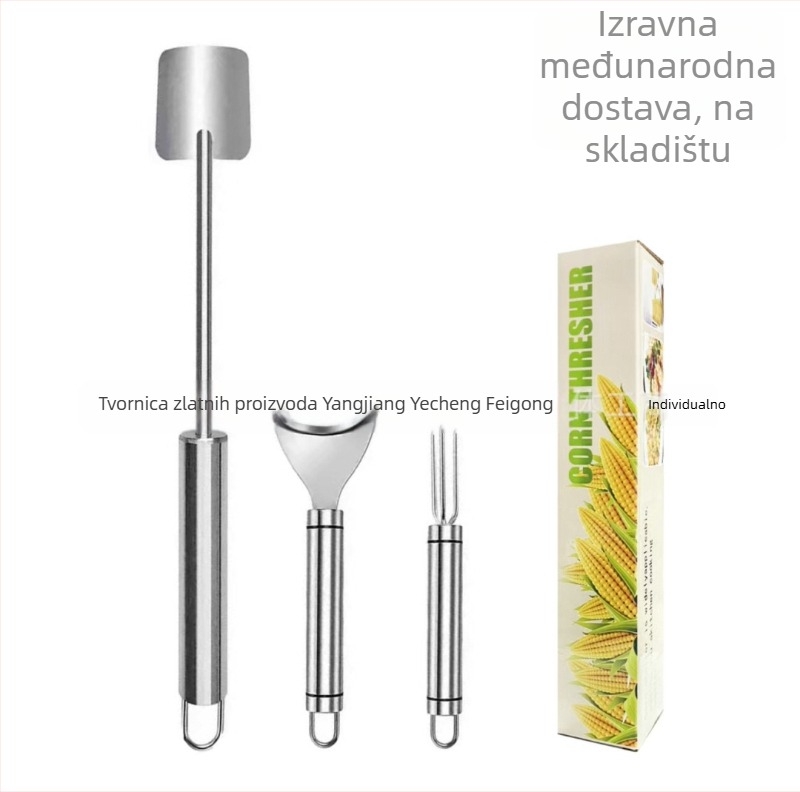 Feixiong nehrđajući čelik kukuruzni kernator, kuhinjski alat za čišćenje i odvajanje zrna, prilagođavanje logotipa, prerada po narudžbi