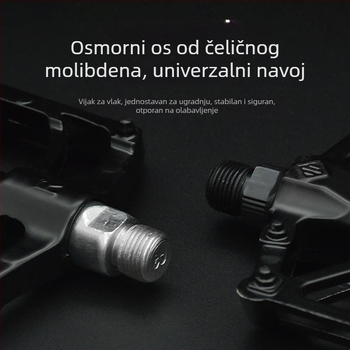 Sklopivi pedala za bicikl s kugličnim ležajem, aluminijska legura, univerzalna kompatibilnost