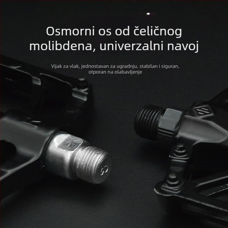 Sklopivi pedala za bicikl s kugličnim ležajem, aluminijska legura, univerzalna kompatibilnost