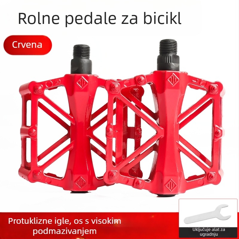 Sklopivi pedala za bicikl s kugličnim ležajem, aluminijska legura, univerzalna kompatibilnost