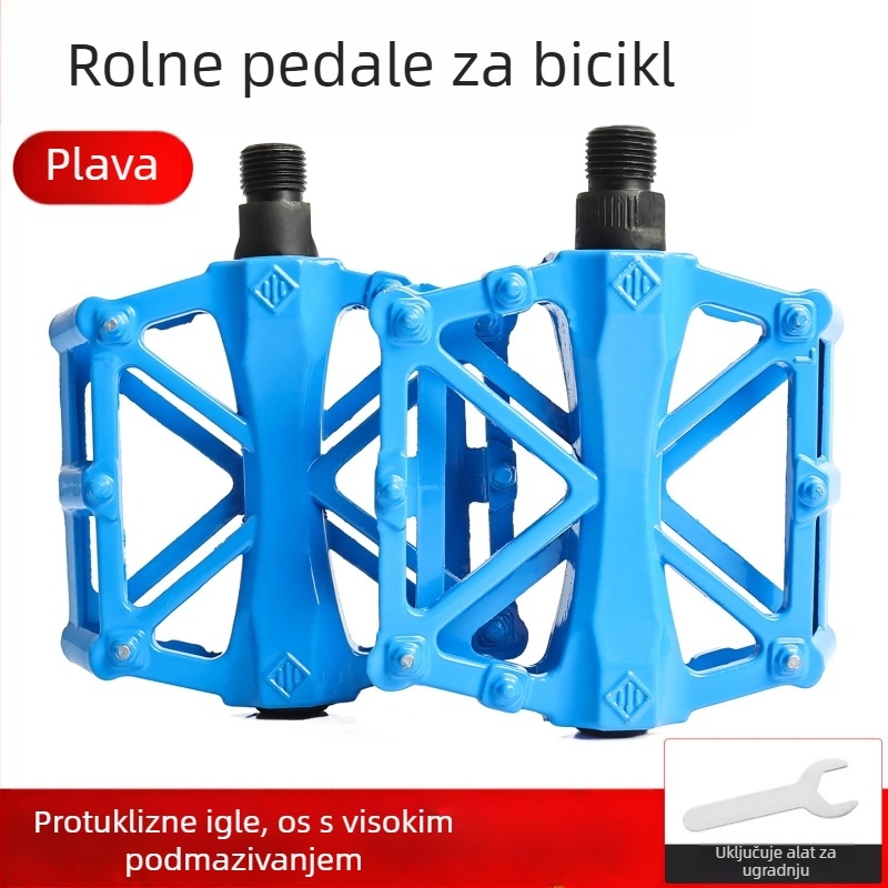 Sklopivi pedala za bicikl s kugličnim ležajem, aluminijska legura, univerzalna kompatibilnost