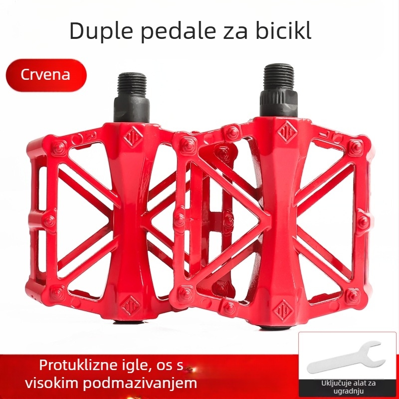 Sklopivi pedala za bicikl s kugličnim ležajem, aluminijska legura, univerzalna kompatibilnost
