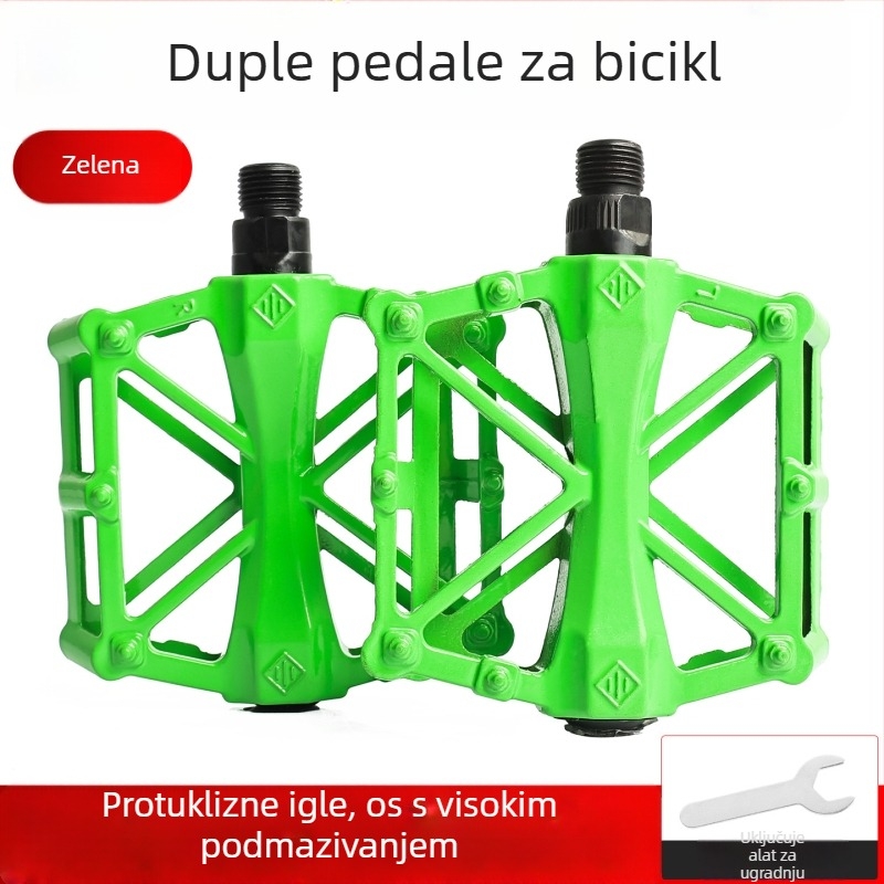 Sklopivi pedala za bicikl s kugličnim ležajem, aluminijska legura, univerzalna kompatibilnost