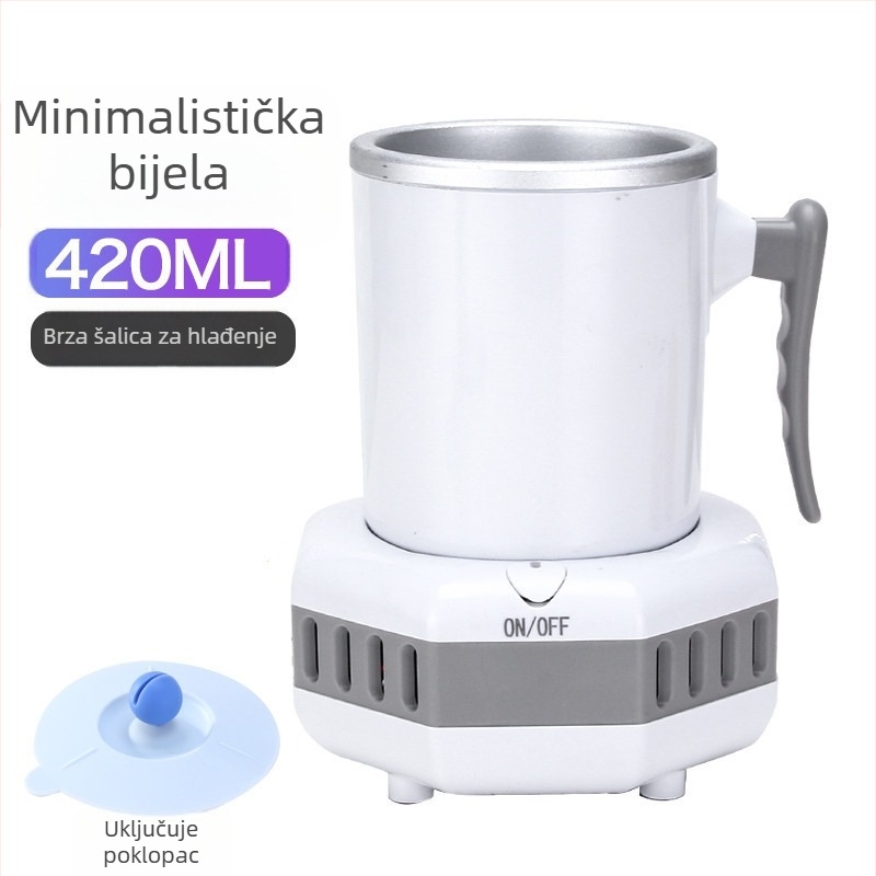 Prijenosni mini čaša za hlađenje napitaka – brzo hlađenje, 220V, za ured, dom i automobil