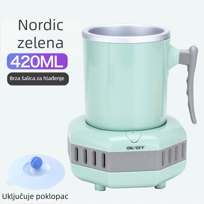 Prijenosni mini čaša za hlađenje napitaka – brzo hlađenje, 220V, za ured, dom i automobil
