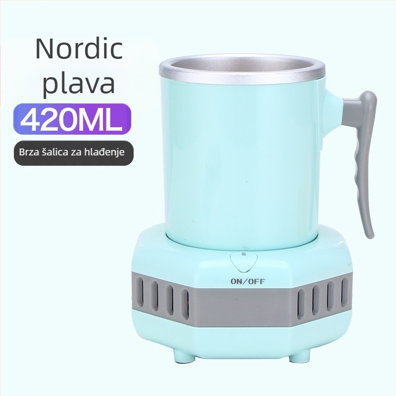 Prijenosni mini čaša za hlađenje napitaka – brzo hlađenje, 220V, za ured, dom i automobil
