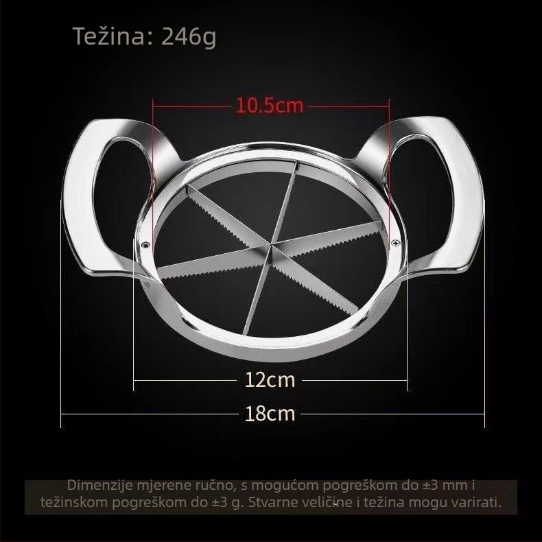 Podjeljivač voća i izdvajanje jezgre, nehrđajući čelik, moderni minimalistički dizajn, Ke Pai, izdanje 2022