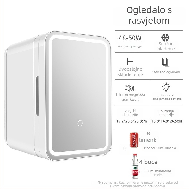 Poluvodički automobilni frižider | 50W, 12V/220V, 2°C hlađenje, 65°C grijanje, plastično kućište