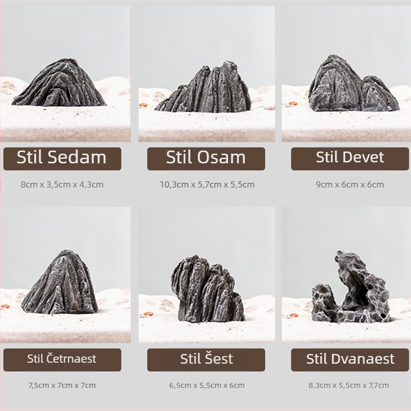 Rockery kamen za bonsaje — kućna dekoracija, cementno-kompozitni materijal, pastoralni stil, marka Fir Plum, Izrada 3488641