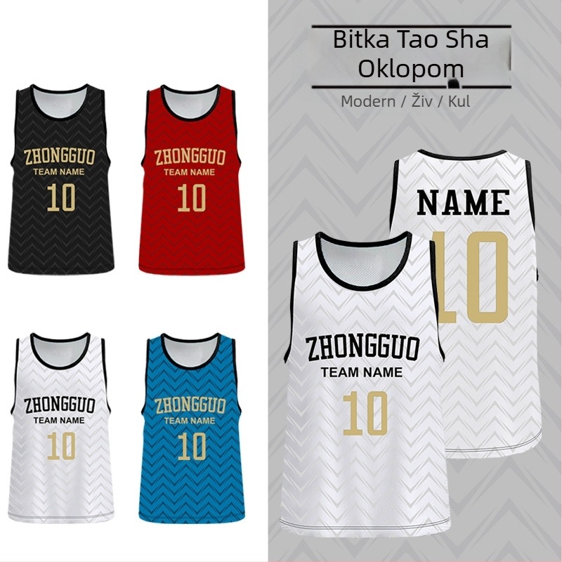 Poliester mrežasti trening prsluk za nogomet, prilagodljiv, brend Nine Moves, uzrast 6–40, pogodan za nogomet