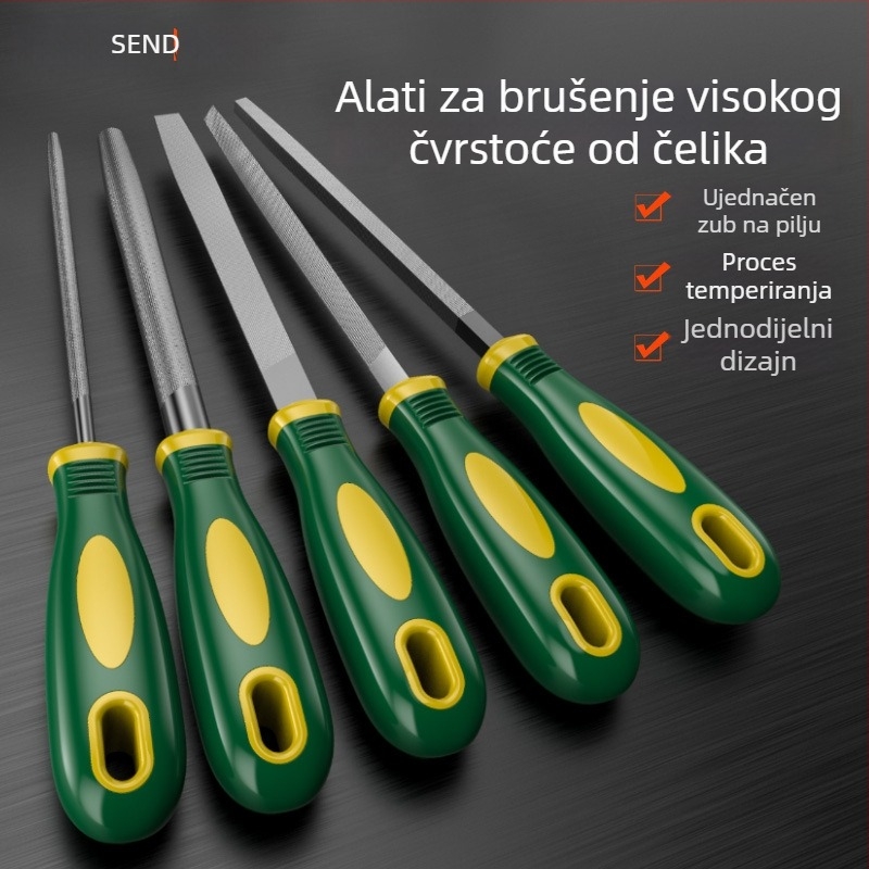 Shengda set alata za datoteke i brušenje, assortirani datoteke s dvostrukim uzorkom, materijal legura, mogućnost prilagodbe obrade