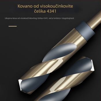 M43 kobaltno twist svrdlo, 1/2 inčni osovinski, za nehrđajući čelik i željezne legure, svrdlo-reamer