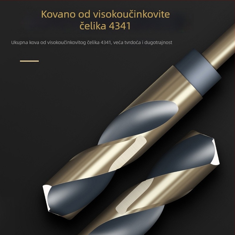 M43 kobaltno twist svrdlo, 1/2 inčni osovinski, za nehrđajući čelik i željezne legure, svrdlo-reamer