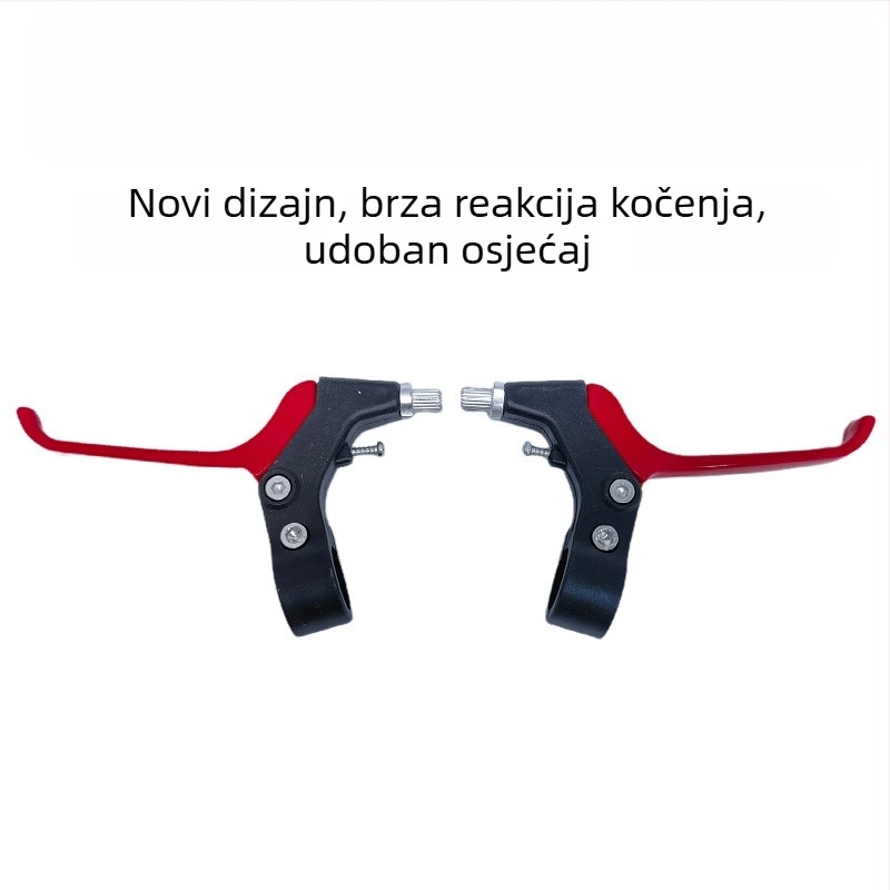 Ručka kočnice za bicikl, univerzalna, polualuminijski model, upravljanje prstima, pogodna za sklopive, planinske i dječje bicikle