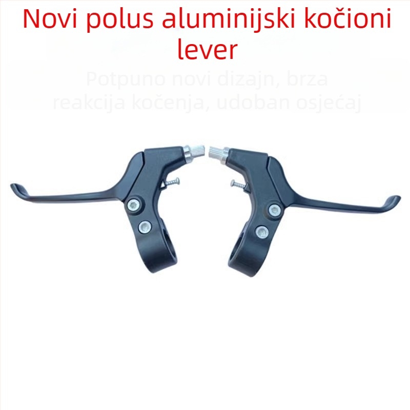 Ručka kočnice za bicikl, univerzalna, polualuminijski model, upravljanje prstima, pogodna za sklopive, planinske i dječje bicikle