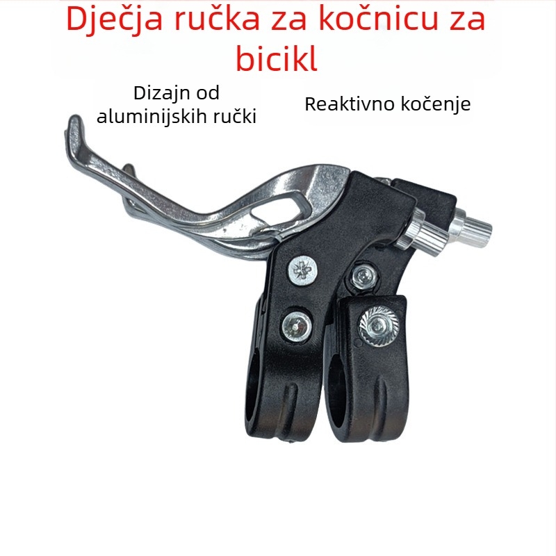Ručka kočnice za bicikl, univerzalna, polualuminijski model, upravljanje prstima, pogodna za sklopive, planinske i dječje bicikle