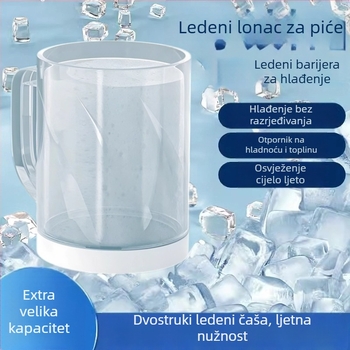 Dvostruko izolirana čaša za hladna pića, PP materijal, kapacitet 201–300 ml, moderan minimalistički stil, direktno ispijanje