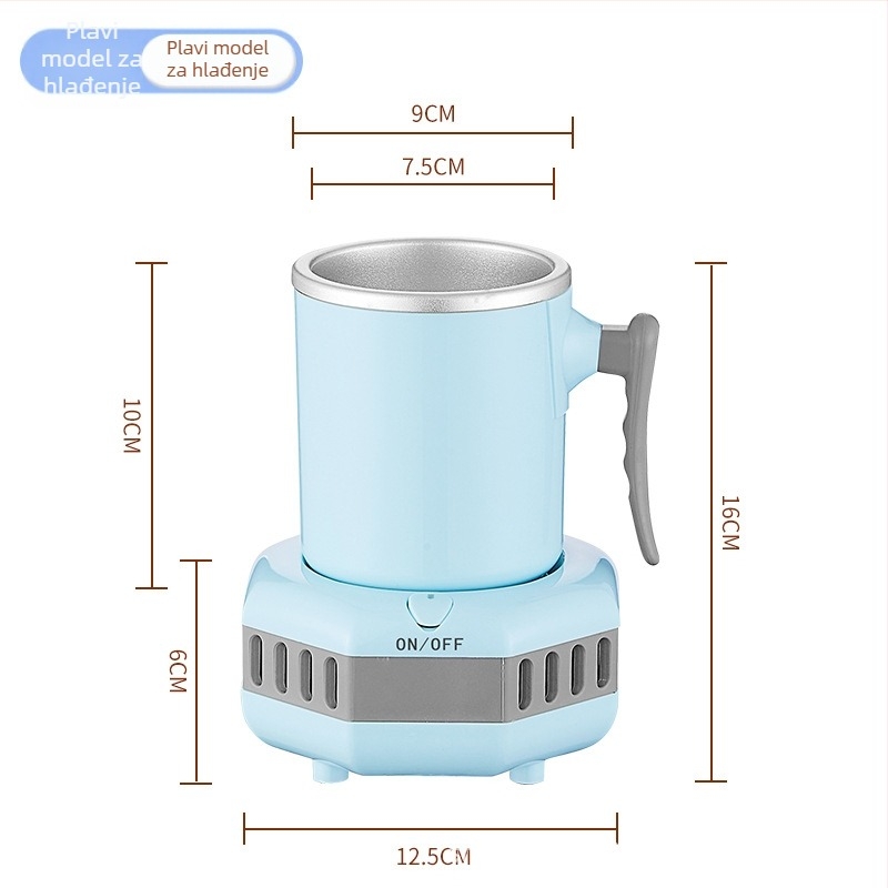 Qundele dvostruka upotreba čaša za hladna i topla pića, brzo hlađenje, 500 ml, 36W, dodirno upravljanje