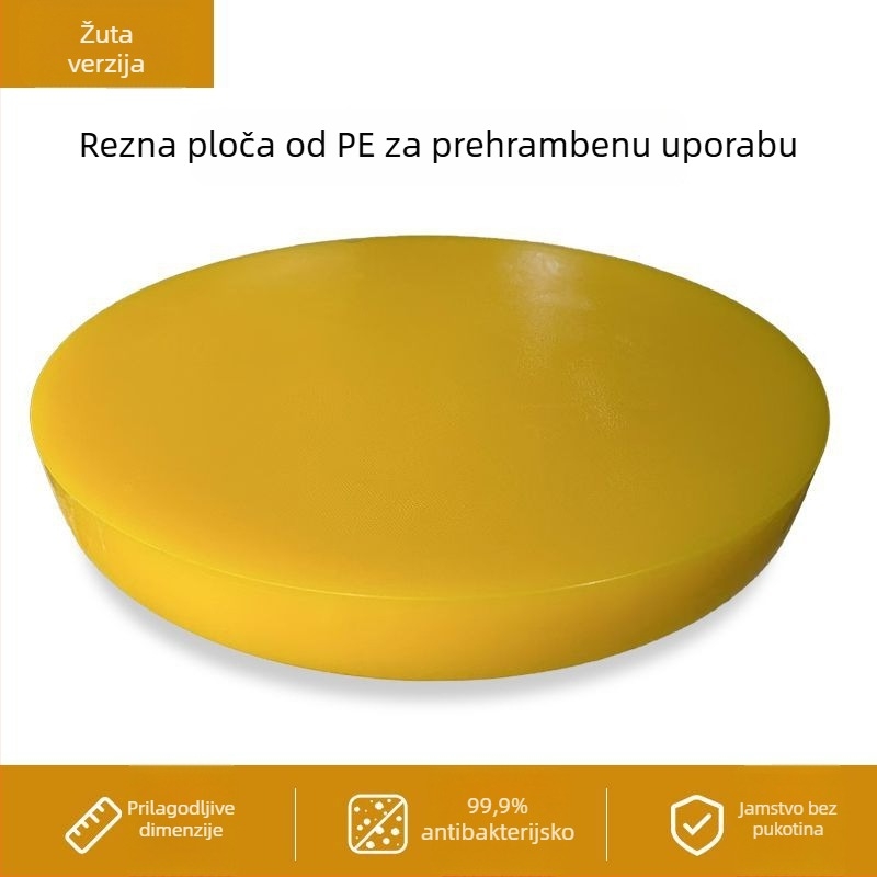 Kružna daska za rezanje od PE-a, prehrambene kvalitete, boje kodirana, debela, za kuhinje i hotele