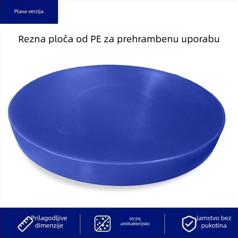Kružna daska za rezanje od PE-a, prehrambene kvalitete, boje kodirana, debela, za kuhinje i hotele