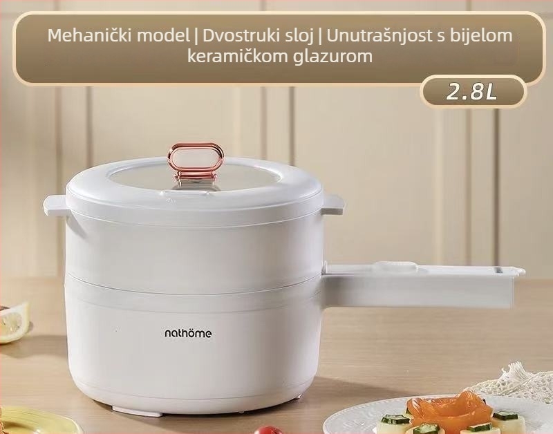 Višenamjenski električni kuhalo s keramičkim unutarnjim dijelom, kapacitet 2,1–4 L, mikroprocesorska kontrola, programski tajmer, funkcija grilla