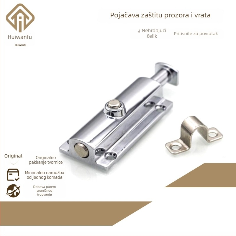 Zasun tip leptir (Model Xk1005; Materijal: 201 nehrđajući čelik; Završna obrada: poliranje; Marka: Huiwanfu)
