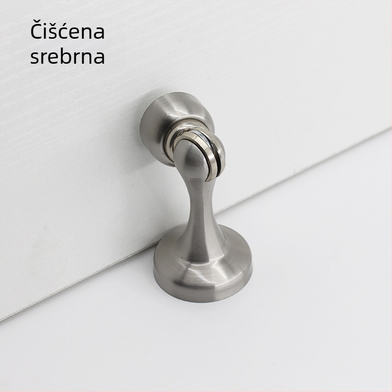 Nerđajući čelik, zidni pričvrsni, vrata stopper, model 218, završna obrada: žičana tekstura