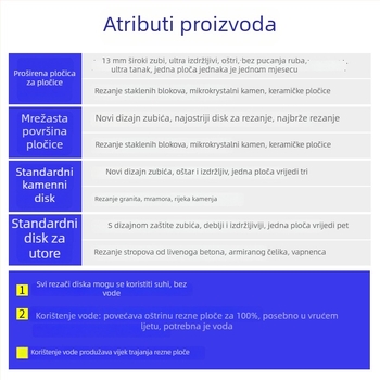 Diamantski disk za kutnu brusilicu – za cement, kamen, mramor i beton – Dai en tools