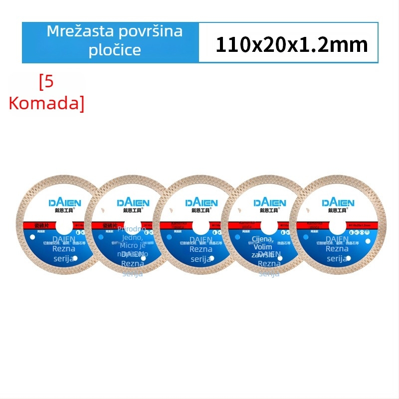 Diamantski disk za kutnu brusilicu – za cement, kamen, mramor i beton – Dai en tools