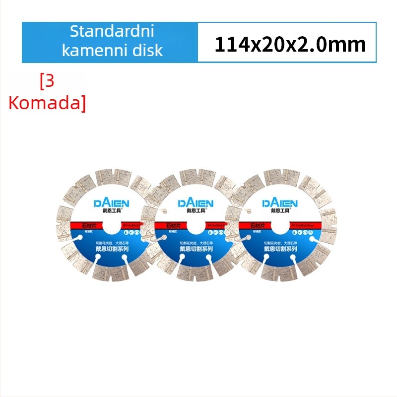 Diamantski disk za kutnu brusilicu – za cement, kamen, mramor i beton – Dai en tools