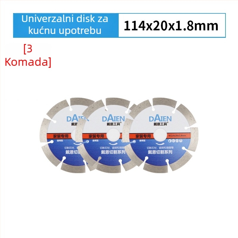 Diamantski disk za kutnu brusilicu – za cement, kamen, mramor i beton – Dai en tools