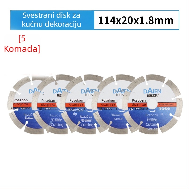 Diamantski disk za kutnu brusilicu – za cement, kamen, mramor i beton – Dai en tools