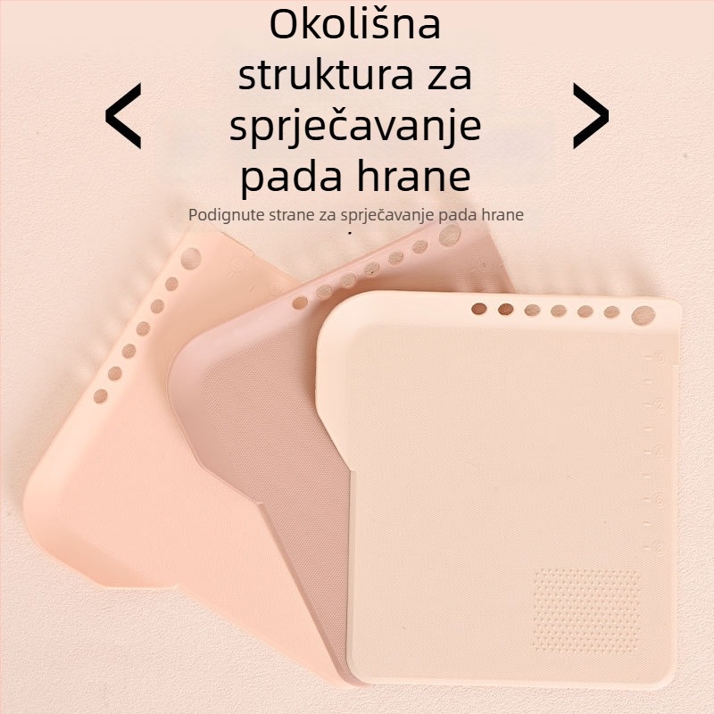 Set dasaka za rezanje od PP, prehrambene kvalitete, protuklizne, prijenosne, s filtrom za vodu