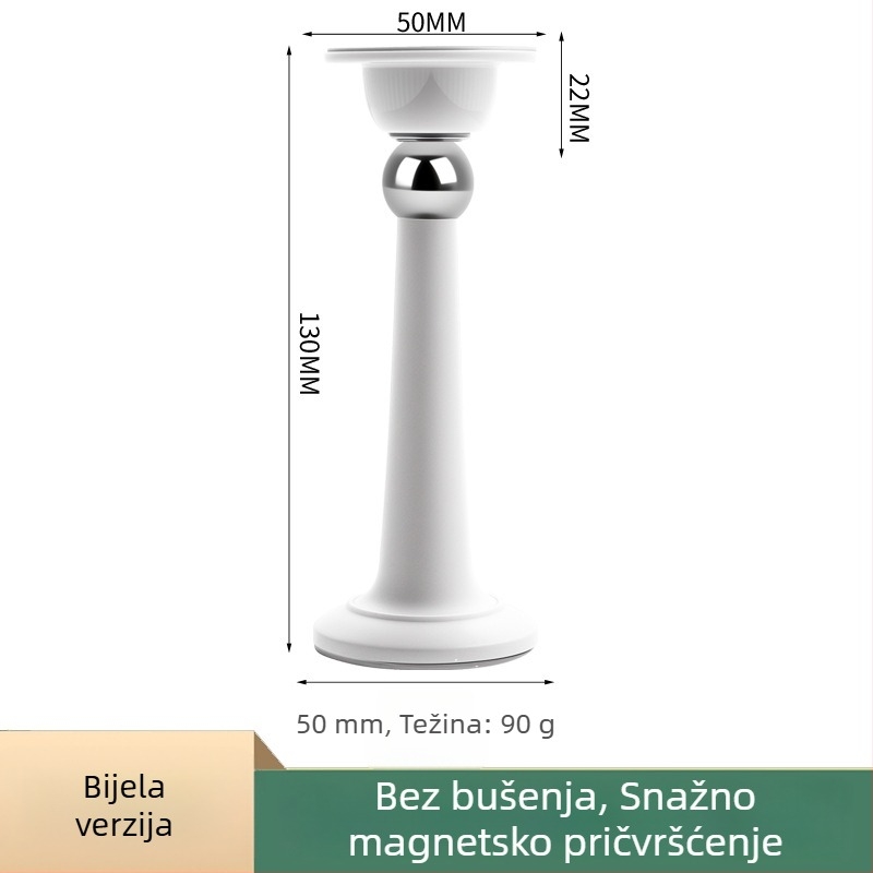 Stoper za vrata – Magnetski držač vrata, PP materijal, zidna montaža, elektroplatirani završni premaz, moderan minimalistički dizajn