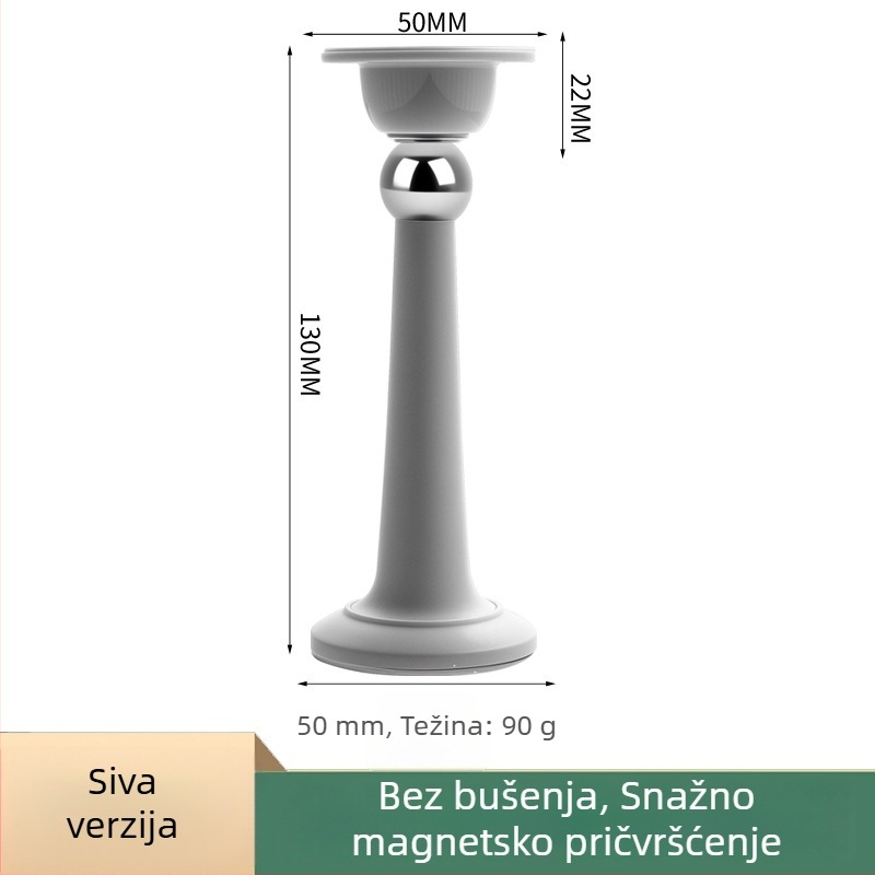 Stoper za vrata – Magnetski držač vrata, PP materijal, zidna montaža, elektroplatirani završni premaz, moderan minimalistički dizajn