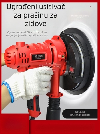 Enned Kompaktna Zidna Brusilica – Bezprašno Brušenje Kita i Poliranje (Brand: Enned)