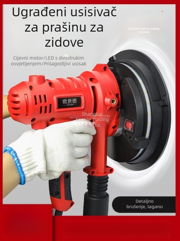 Enned Kompaktna Zidna Brusilica – Bezprašno Brušenje Kita i Poliranje (Brand: Enned)