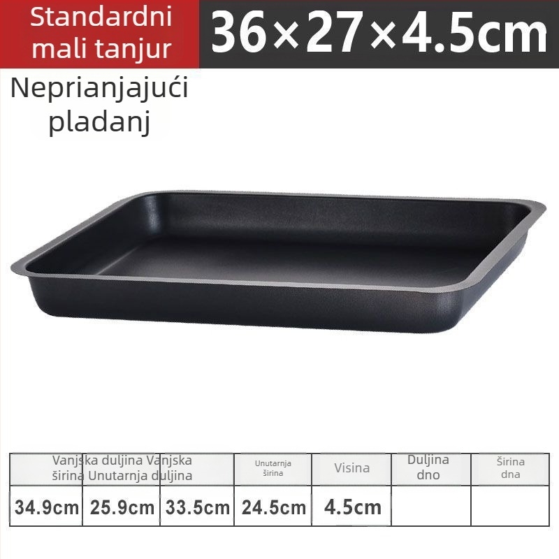 Ploča za roštilj od nehrđajućeg čelika, podijeljena, neprijanjajuća, za komercijalne restorane i kućnu upotrebu