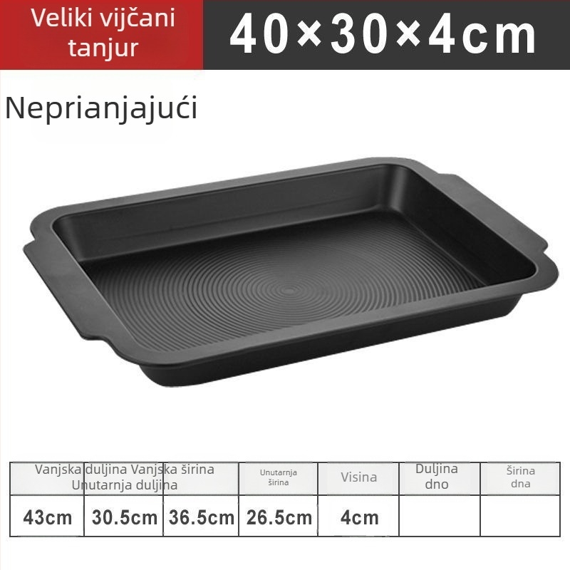 Ploča za roštilj od nehrđajućeg čelika, podijeljena, neprijanjajuća, za komercijalne restorane i kućnu upotrebu