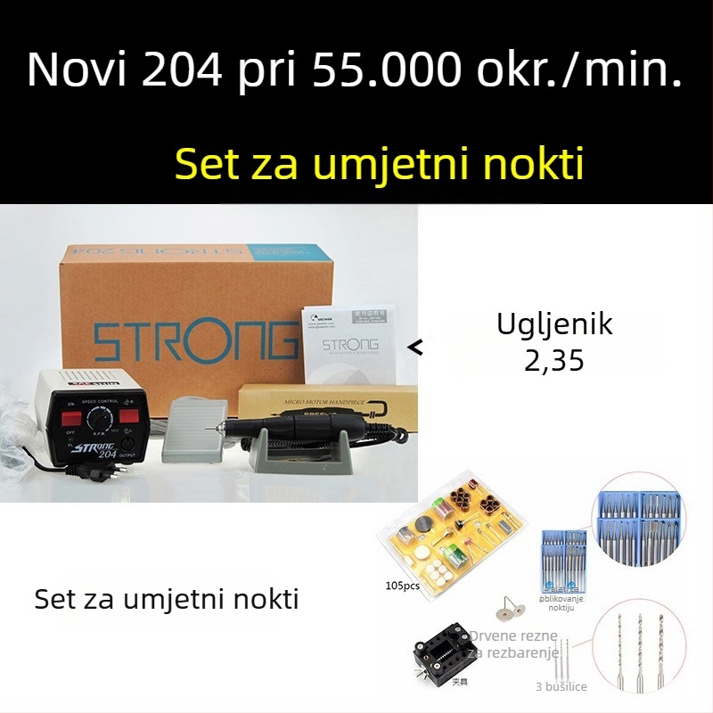 Shixin 204 Kompaktni električni stroj za graviranje jadeita i drva