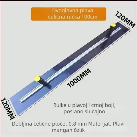 Plošna špatula s dvostrukim držačima, nehrđajući čelična podloga ploče, tijelo od aluminijske legure, podesiva ploča