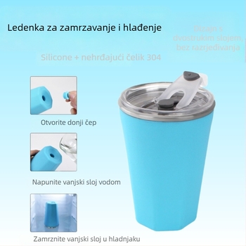 Čaša za pivo Nordic stil, od 304 nehrđajućeg čelika, kapacitet 301–400 ml, težina 312 g, moguće tiskanje logotipa