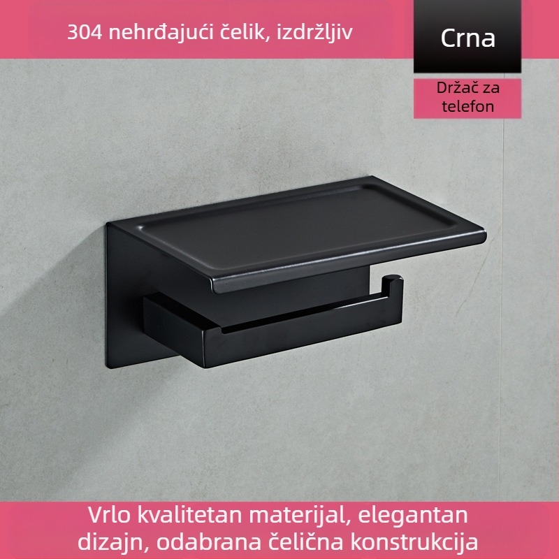 Moderna minimalistička držač za ručnike u kupaonici, od nehrđajućeg čelika 304, višeslojni, CE potvrda, nosivost 30 kg