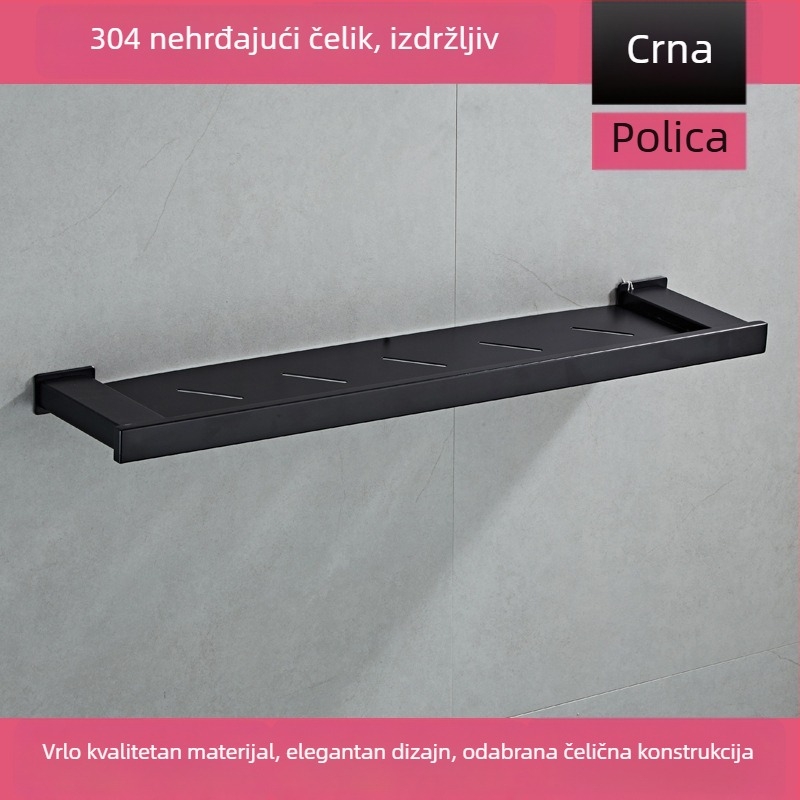 Moderna minimalistička držač za ručnike u kupaonici, od nehrđajućeg čelika 304, višeslojni, CE potvrda, nosivost 30 kg