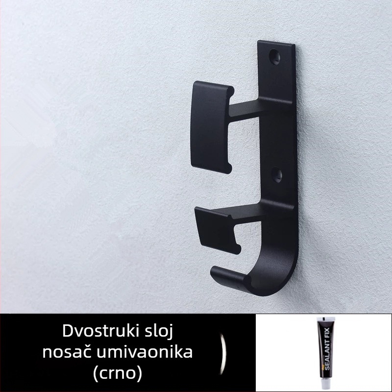 Kuka za umivaonik od Space Aluminum, zidni, moderni jednostavni stil, težina 0,056 kg, završna obrada Bright Light