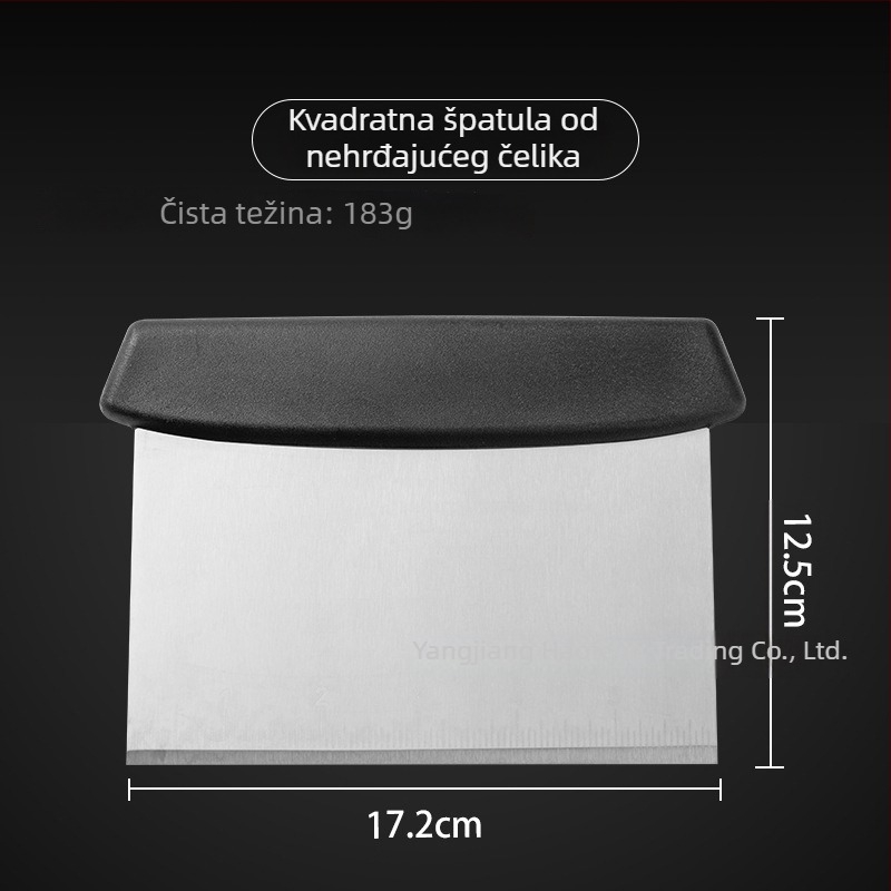 Set žlica i spatula od nehrđajućeg čelika s otpornošću na visoke temperature i PP držačima